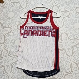 Montreal Canadiens Womens Mesa Adult Jersey Tank Top Red White Canada Sports S